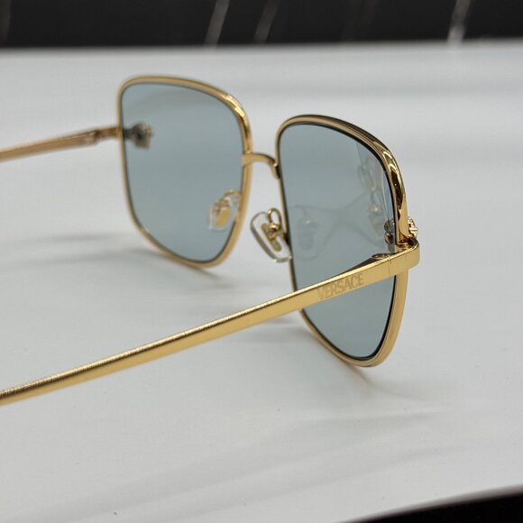 NEW VERSACE VE2282 1002/9C WOMEN SUNGLASSES GOLD/BLUE VE2282 10029C EYEWEAR main image 10